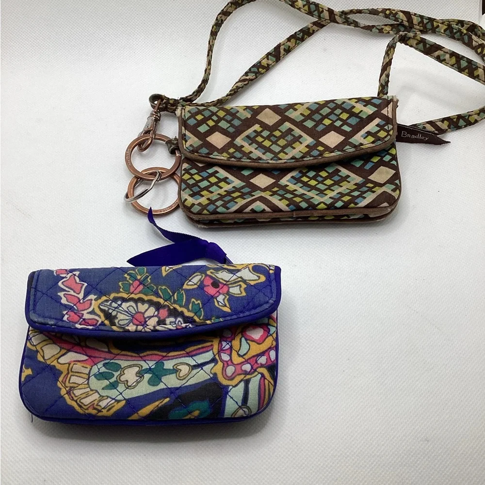 Vera Bradley wristlets/ID case. Rain Forest and Romantic Paisley print